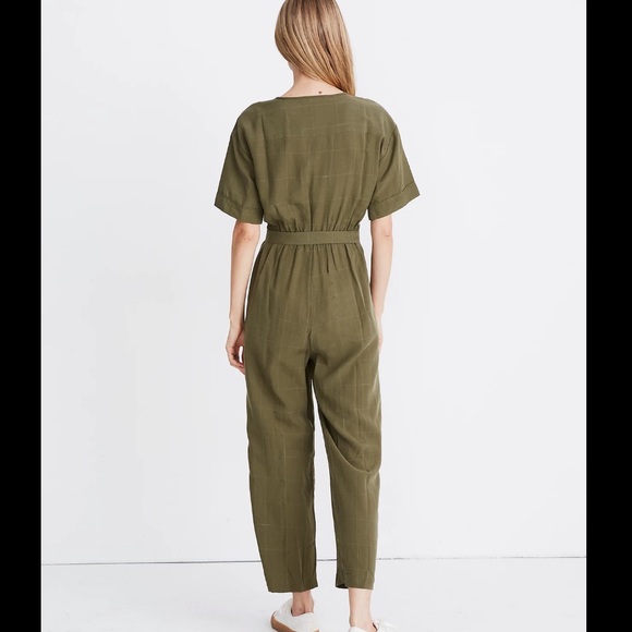 Madewell Short-Sleeve Belted Jumpsuit - Picture 3 of 10